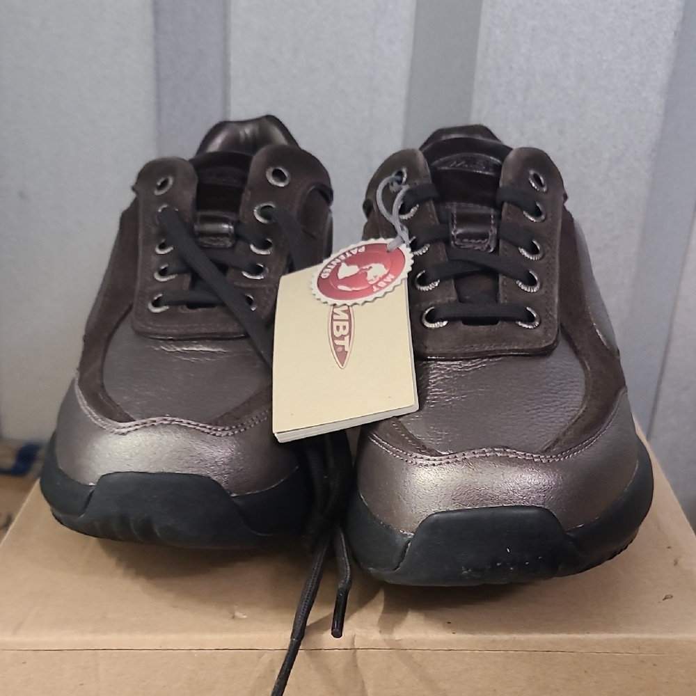Women Brown Leather Shoes Mbt Maliza